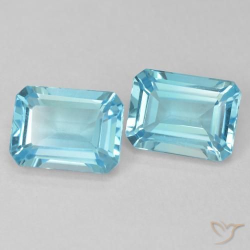 Shop natural 4.08ct スイスブルー トパーズ gems, 八角形 / エメラルドカット, from ブラジル at GemSelect. In stock, global shipping!