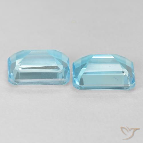 Shop natural 4.08ct スイスブルー トパーズ gems, 八角形 / エメラルドカット, from ブラジル at GemSelect. In stock, global shipping!