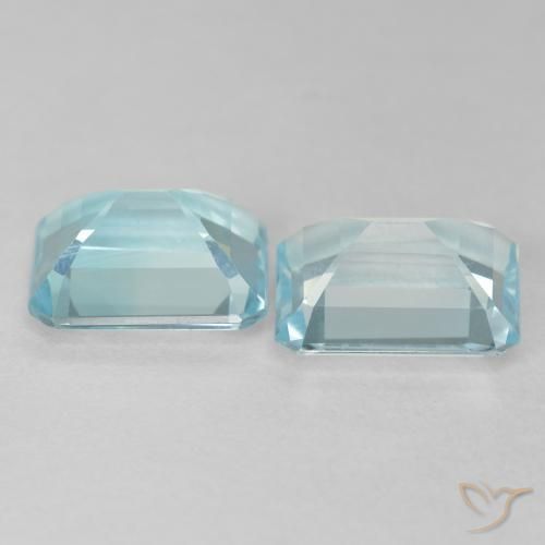 Shop natural 7.57ct 薄い緑がかった青 トパーズ gems, 八角形 / エメラルドカット, from ブラジル at GemSelect. In stock, global shipping!