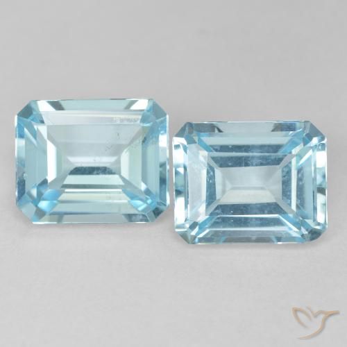 Shop natural 7.63ct ライトブルー トパーズ gems, 八角形 / エメラルドカット, from ブラジル at GemSelect. In stock, global shipping!