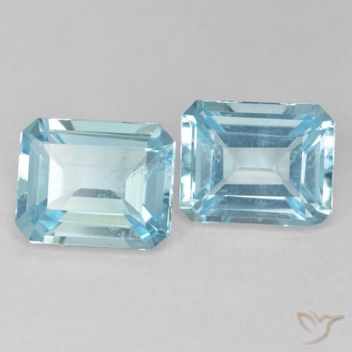 Shop natural 7.63ct ライトブルー トパーズ gems, 八角形 / エメラルドカット, from ブラジル at GemSelect. In stock, global shipping!