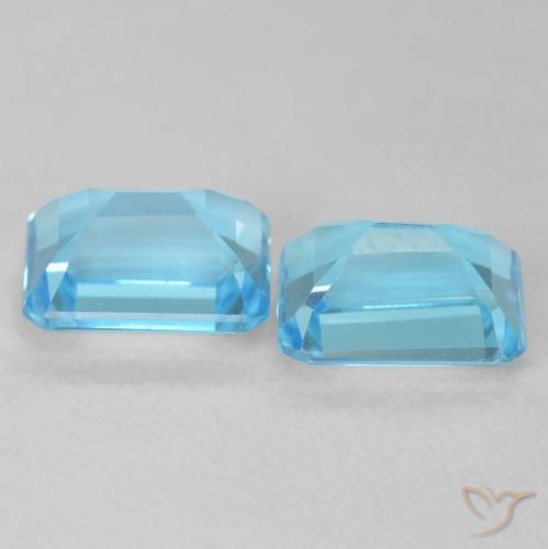 Shop natural 4.34ct スイスブルー トパーズ gems, 八角形 / エメラルドカット, from ブラジル at GemSelect. In stock, global shipping!