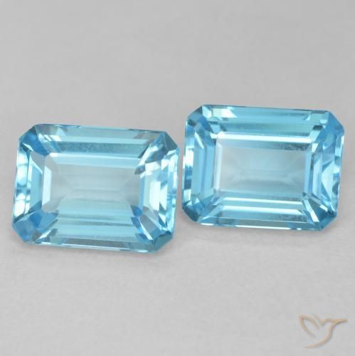 Shop natural 3.75ct スイスブルー トパーズ gems, 八角形 / エメラルドカット, from ブラジル at GemSelect. In stock, global shipping!