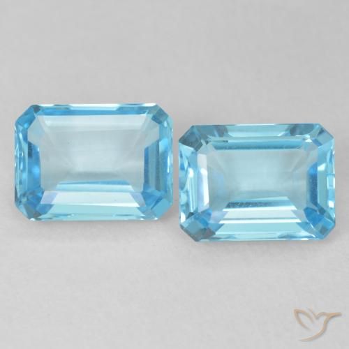 Shop natural 3.68ct スイスブルー トパーズ gems, 八角形 / エメラルドカット, from ブラジル at GemSelect. In stock, global shipping!
