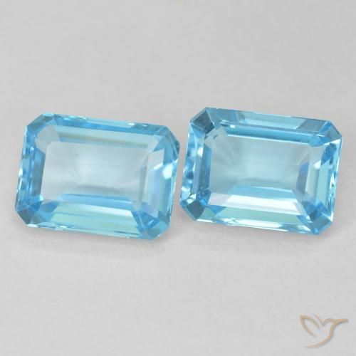 Shop natural 3.68ct スイスブルー トパーズ gems, 八角形 / エメラルドカット, from ブラジル at GemSelect. In stock, global shipping!