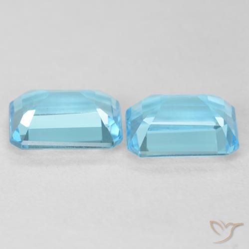 Shop natural 3.68ct スイスブルー トパーズ gems, 八角形 / エメラルドカット, from ブラジル at GemSelect. In stock, global shipping!