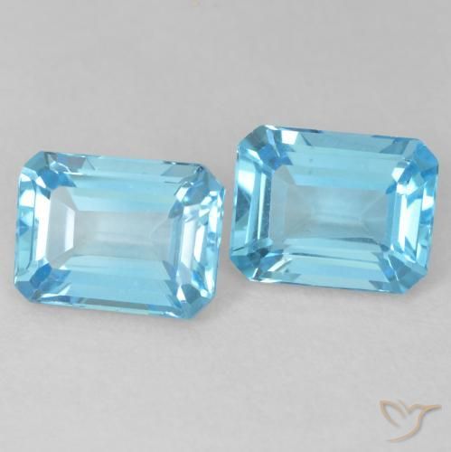 Shop natural 3.91ct スイスブルー トパーズ gems, 八角形 / エメラルドカット, from ブラジル at GemSelect. In stock, global shipping!
