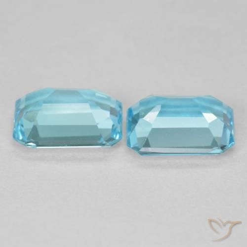 Shop natural 3.32ct 薄いスカイブルー トパーズ gems, 八角形 / エメラルドカット, from ブラジル at GemSelect. In stock, global shipping!