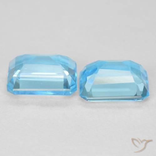 Shop natural 4.00ct スイスブルー トパーズ gems, 八角形 / エメラルドカット, from ブラジル at GemSelect. In stock, global shipping!