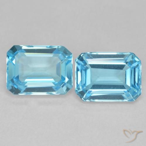 Shop natural 4.05ct スイスブルー トパーズ gems, 八角形 / エメラルドカット, from ブラジル at GemSelect. In stock, global shipping!