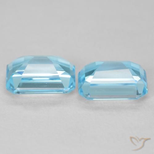Shop natural 4.05ct スイスブルー トパーズ gems, 八角形 / エメラルドカット, from ブラジル at GemSelect. In stock, global shipping!