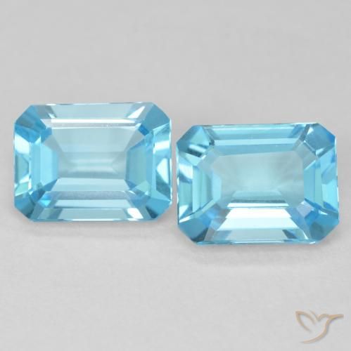 Shop natural 3.62ct スイスブルー トパーズ gems, 八角形 / エメラルドカット, from ブラジル at GemSelect. In stock, global shipping!