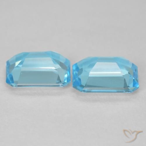 Shop natural 3.62ct スイスブルー トパーズ gems, 八角形 / エメラルドカット, from ブラジル at GemSelect. In stock, global shipping!
