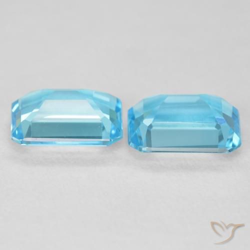 Shop natural 3.66ct スイスブルー トパーズ gems, 八角形 / エメラルドカット, from ブラジル at GemSelect. In stock, global shipping!