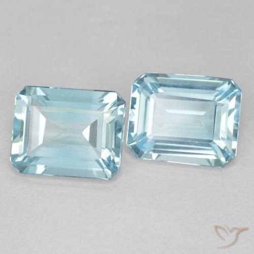 Shop natural 7.33ct スカイブルー トパーズ gems, 八角形 / エメラルドカット, from ブラジル at GemSelect. In stock, global shipping!