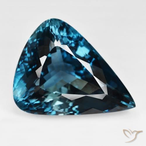 158.20ct 天然 ロンドンブルー トパーズ, 洋梨の形, IF