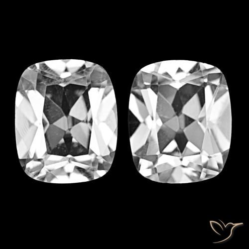 Shop natural 12.10ct ホワイト トパーズ gems, クッションカット, from ブラジル at GemSelect. In stock, global shipping!