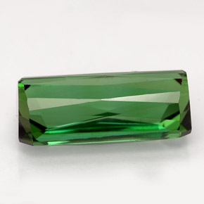 5.80カラットの天然ネオングリーントルマリン（13.9×7.1 mm・エメラルドカット）