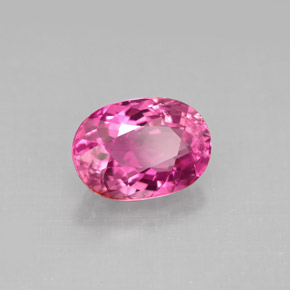2.53カラットの天然パープルピンクトルマリン（9.9×7.1 mm・オーバルカット）