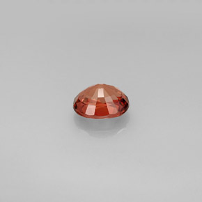 0.87カラットの天然ブロンズオレンジトルマリン（6.5×5.3 mm・オーバルカット）