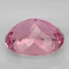 5.10カラットの天然ピンクトルマリン（12×9.8 mm・オーバルカット）