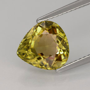 2.35カラットの天然マルチカラートルマリン（9.1×8.6 mm・洋梨の形）