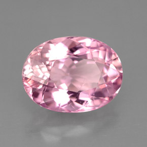 3.95カラットの天然ピンクトルマリン（11.5×8.5 mm・オーバルカット）