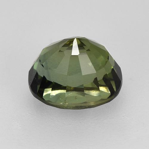 1.53カラットの天然フォレストグリーントルマリン（7×6.1 mm・オーバルカット）