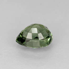 1.29カラットの天然グリーントルマリン（7.5×6.4 mm・洋梨の形）