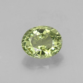1.18カラットの天然グリーントルマリン（7.3×5.8 mm・オーバルカット）