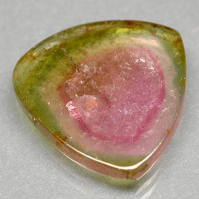 7.50カラットの天然ウォーターメロントルマリン（17.9×17.3 mm・透明）