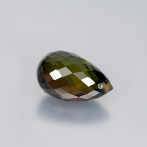 1.98カラットの天然マルチカラートルマリン（8.8×5.7 mm・ブリオレット）