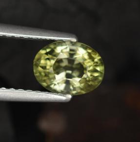0.96カラットの天然グリーントルマリン（7×5.3 mm・オーバルカット）