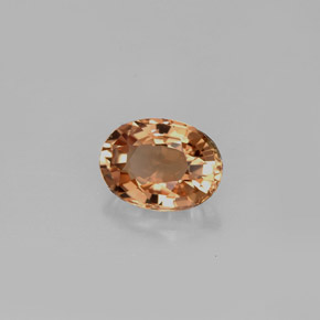 0.87カラットの天然Gold Bronzeトルマリン（7×5.1 mm・オーバルカット）