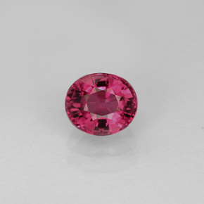 0.85カラットの天然パープルピンクトルマリン（6.1×5.2 mm・オーバルカット）