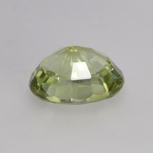 0.79カラットの天然薄いフォレストグリーントルマリン（6.3×5.2 mm・オーバルカット）