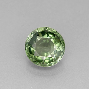 1.20カラットの天然グリーントルマリン（6.61 mm・ラウンドカット）