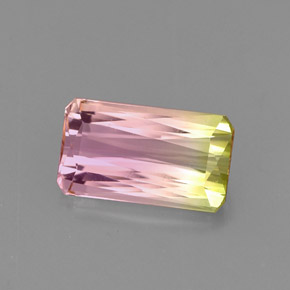 1.51カラットの天然ウォーターメロントルマリン（9.3×5.3 mm・エメラルドカット）