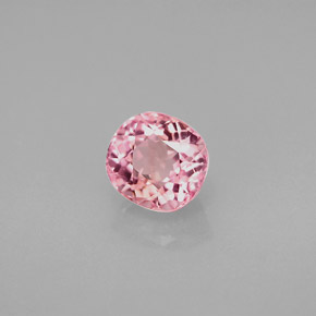 1.43カラットの天然ピンクトルマリン（6.7×6.2 mm・クッションカット）