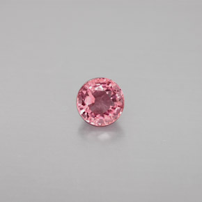 0.75カラットの天然ローズピンクトルマリン（5.50 mm・ラウンドカット）