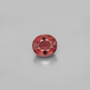 0.99カラットの天然ピンクがかったローズトルマリン（6.4×5.6 mm・オーバルカット）