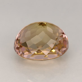 3.91カラットの天然マルチカラートルマリン（9.9×8.3 mm・オーバルカット）