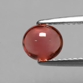 1.00カラットの天然ローズレッドトルマリン（6.6×5.9 mm・オーバルカット）