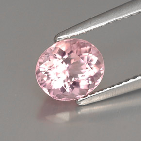 1.14カラットの天然ピンクトルマリン（7.1×6.1 mm・オーバルカット）
