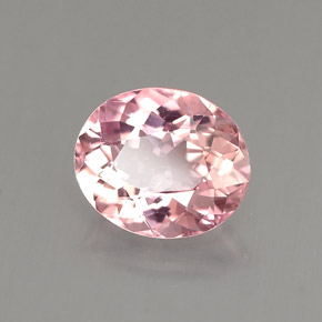 1.40カラットの天然ピンクトルマリン（7.9×6.6 mm・オーバルカット）