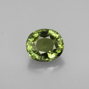 1.64カラットの天然グリーントルマリン（7.5×6.6 mm・オーバルカット）