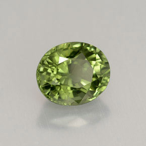 1.45カラットの天然グリーントルマリン（7.4×6.3 mm・オーバルカット）