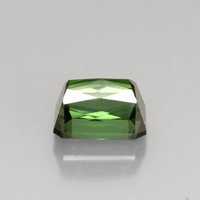 1.15カラットの天然グリーントルマリン（6.6×5 mm・エメラルドカット）