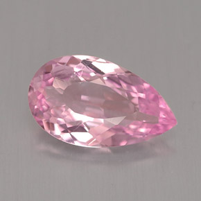 1.56カラットの天然ピンクトルマリン（10.8×6.4 mm・洋梨の形）