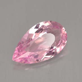 1.56カラットの天然ピンクトルマリン（10.8×6.4 mm・洋梨の形）